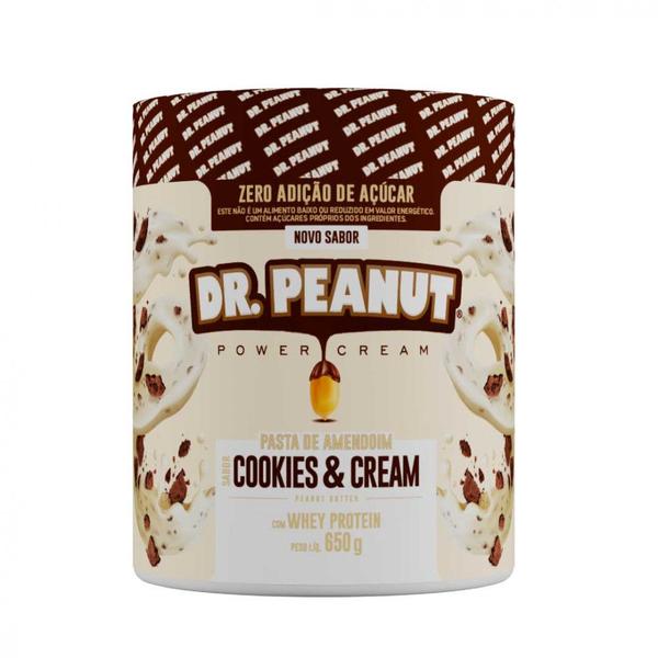 Imagem de Kit 3 pastas de amendoím dr.peanut 600g cookies