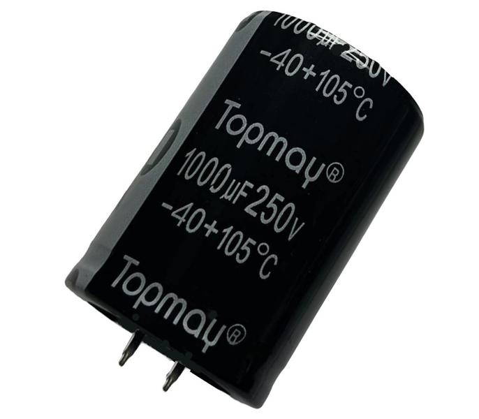 Imagem de Kit 3 pçs capacitor eletrolitico 1000x250v - 1000 uf x 250v