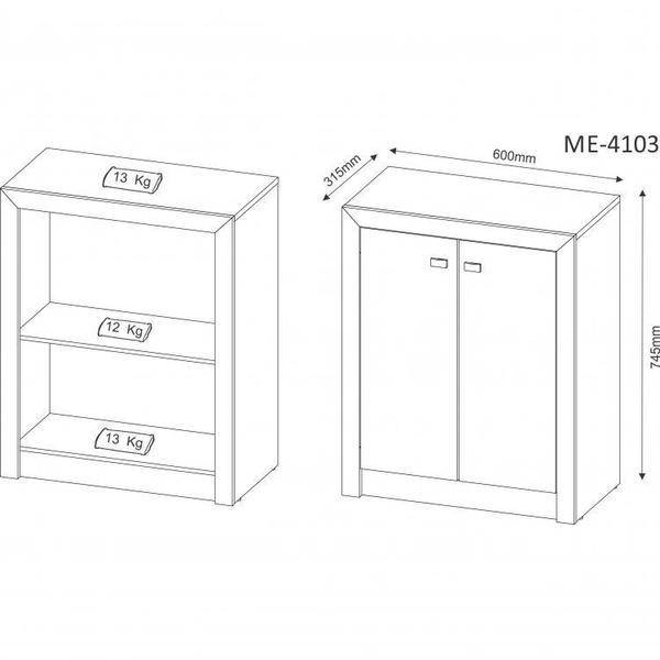 Imagem de Kit 3 Peças 1 Escrivaninha em L 1 Balcão 2 Portas e 1 Balcão 3 Portas