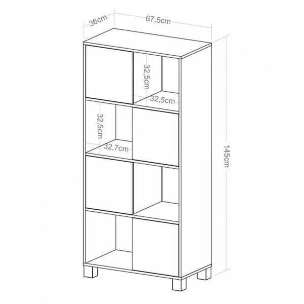 Imagem de Kit 3 Peças com Escrivaninha Minimalista com 1 Gaveta Slim, Gaveteiro Organizador e Armário Moderno Branco