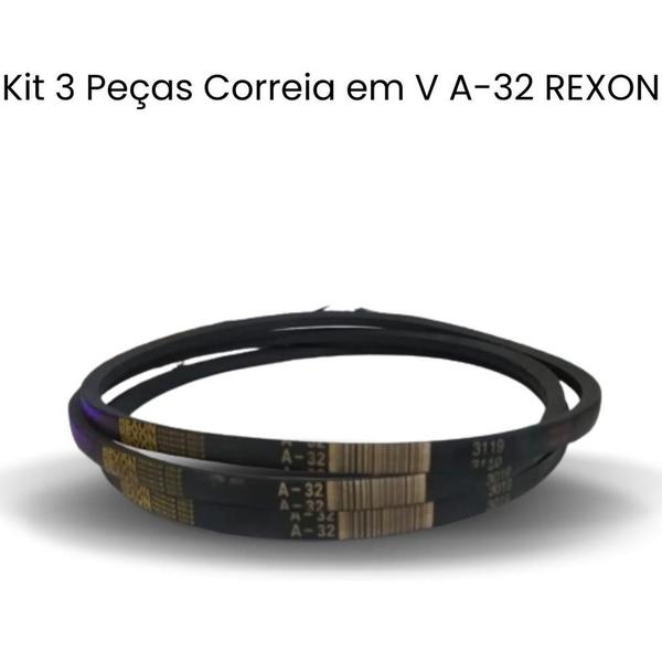 Imagem de Kit 3 Peças Correia em V A-32 REXON