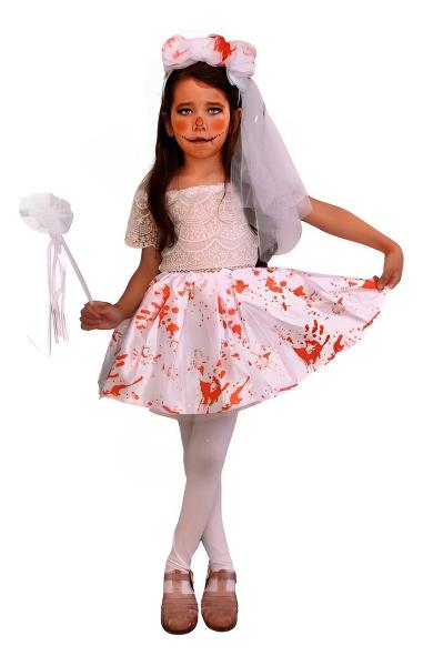 Imagem de Kit 3 Peças Fantasia Infantil Menina Hallowen Dia das Bruxas Bruxinha Presente Dia das Crianças Festa Carnaval Linda Top