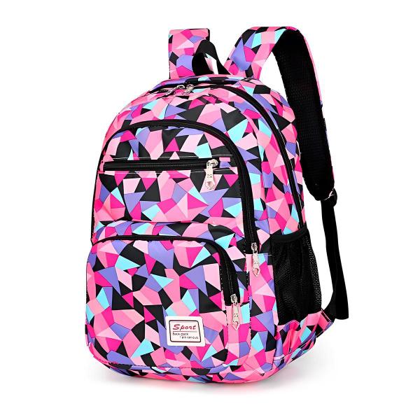 Imagem de Kit 3 Peças Mochila Multifuncional Infantil Moderna Reforçada Estojo Lancheira Espaçosa  Volta as Aulas Escolar Meninas