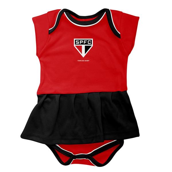 Imagem de Kit 3 Peças Torcida Baby Body Menina São Paulo - 033B