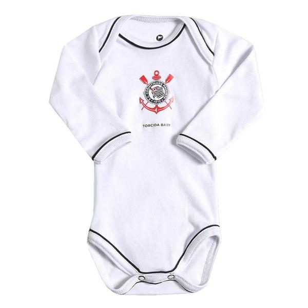 Imagem de Kit 3 Peças Uniforme Bebê do Corinthians Longo Torcida Baby - 034