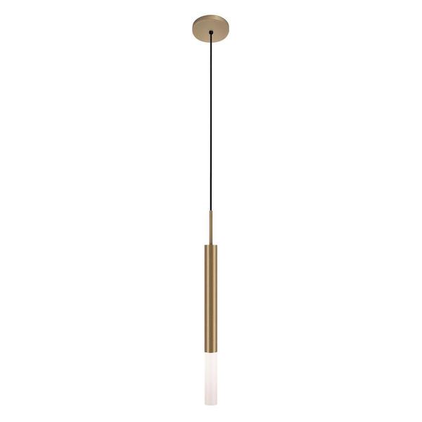 Imagem de Kit 3 Pendentes Teto Luminária Tubo Difusor Mesa Sala Bronze