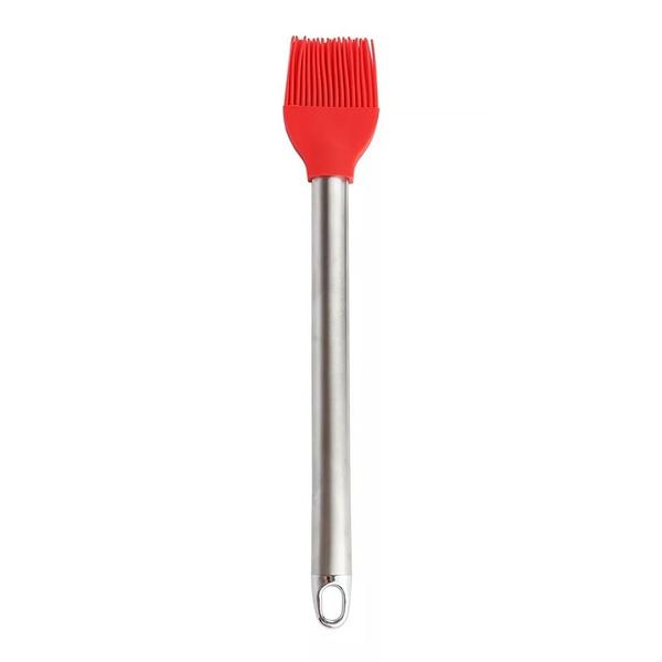 Imagem de Kit 3 Pincéis Culinário Inox Silicone Utensílio 25cm