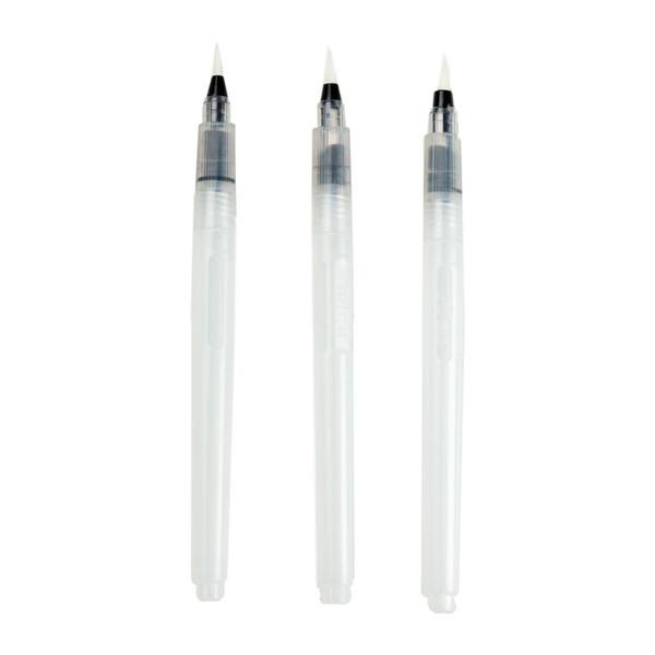 Imagem de Kit 3 Pincéis reservatório Waterbrush para confeitaria 15cm