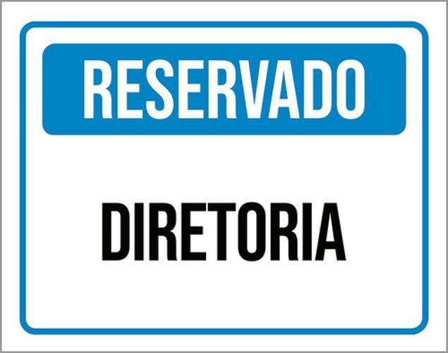 Imagem de Kit 3 Placas Reservado Diretoria ul