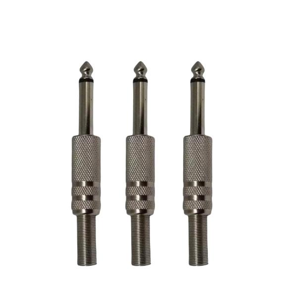 Kit 3 Plug P10 Macho Mono com Mola Simples Dreamer Imagem de Kit 3 Plug P10 Macho Mono com Mola Simples Dreamer