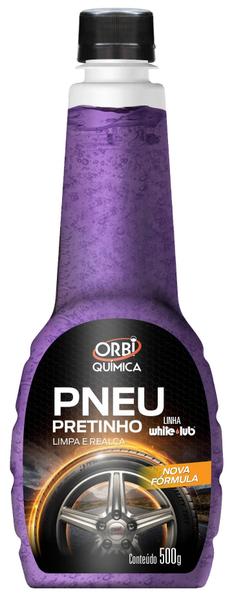 Imagem de Kit 3 Pneu Pretinho Gel Concentrado Selador Limpa E Da Brilho Orbi 500ml