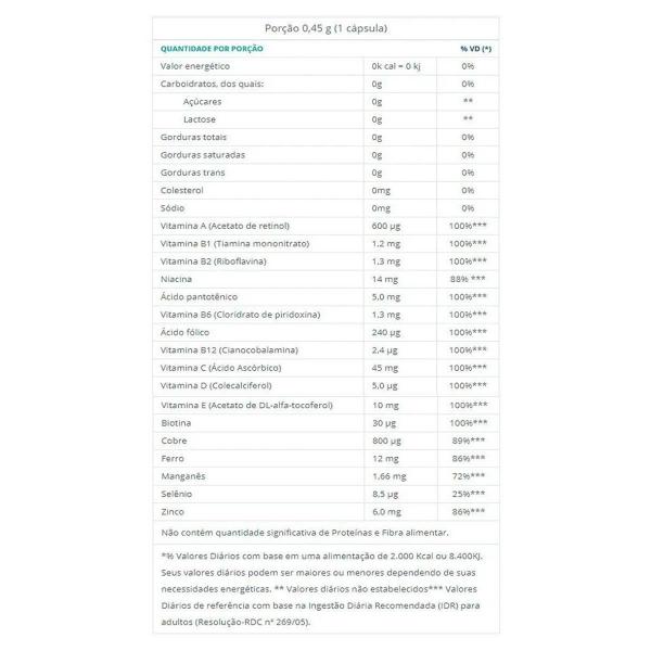 Imagem de Kit 3 Polivitamínico Vitamina A-Z Multi Catarinense 60 Cápsulas 