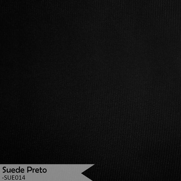 Imagem de Kit 3 Poltronas Decorativa para Sala de Estar Cecília Suede Preto - Montanaris Decor