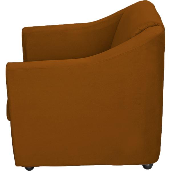 Imagem de Kit 3 Poltronas Decorativas para Sala, Recepção e Manicure Suede Cores Pé Cromado  