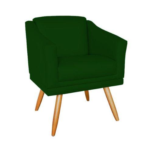 Imagem de Kit 3 Poltronas Decorativas San Diego Sala de Estar Tecido Veludo Verde Kimi Decor