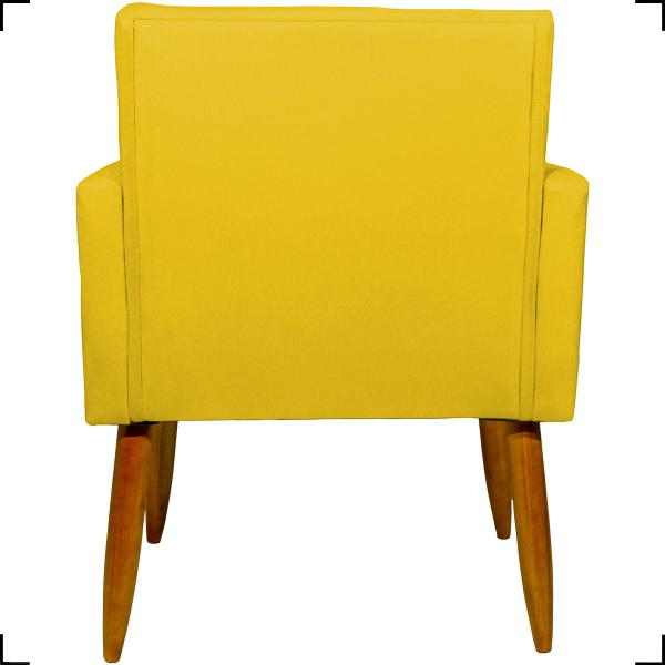 Imagem de Kit 3 Poltronas Para Sala Decorativas Nina Suede Cores Pé Castanho - Clique E Decore