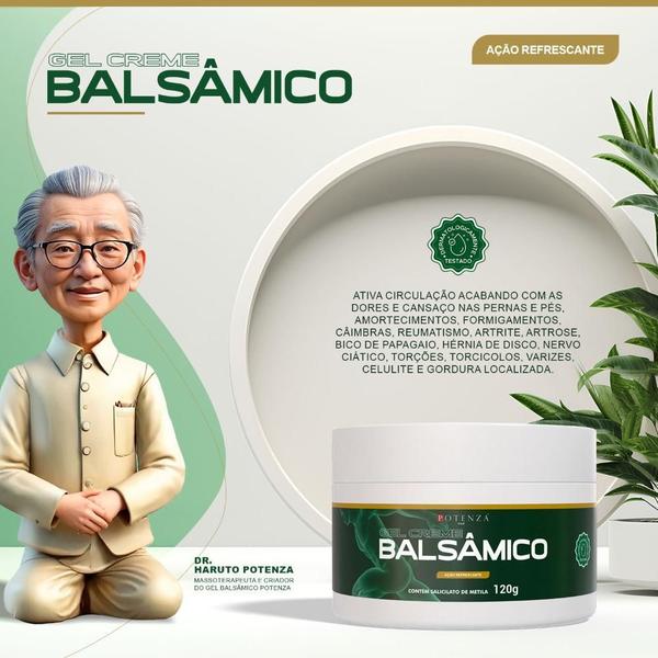 Imagem de Kit 3 Pomada Gel Balsâmico Terapia Relaxamento Dores Uso Diário