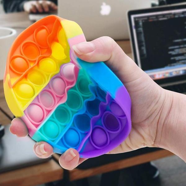 Kit 3 Pop It Fidget Toys Brinquedo Apertar Spinner Silicone - Artetoys Imagem de Kit 3 Pop It Fidget Toys Brinquedo Apertar Spinner Silicone