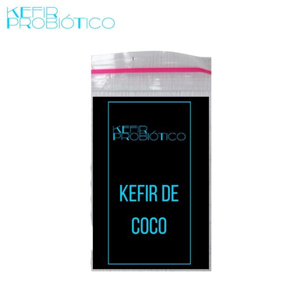 Imagem de Kit 3 Por 2 Kefir Probiótico Desidratado de Coco Com Tampa Voal Frasco 500 Mls e  Manual