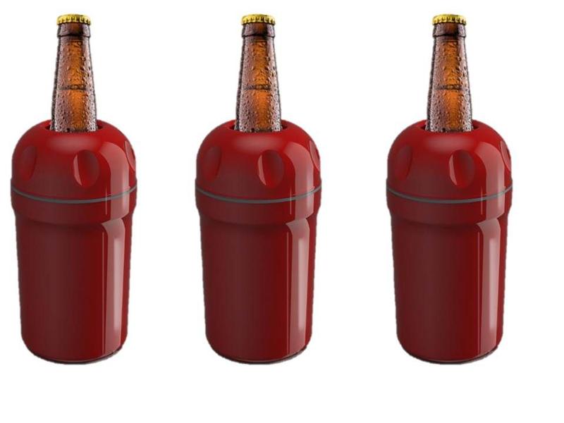 Imagem de Kit 3 Porta Garrafa Termico Capa Camisinha P/ Cerveja 600Ml