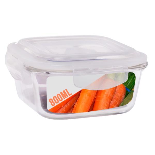 kit 3 Pote de Vidro Hermético Mantimento Tampa Plástico 800ml - QUALITY HOUSE Imagem de kit 3 Pote de Vidro Hermético Mantimento Tampa Plástico 800ml