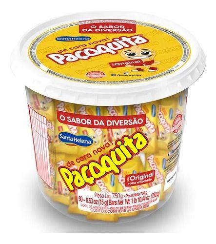 Imagem de Kit 3 Pote Paçoca Rolha Paçoquita Individual 50un Sta Helena