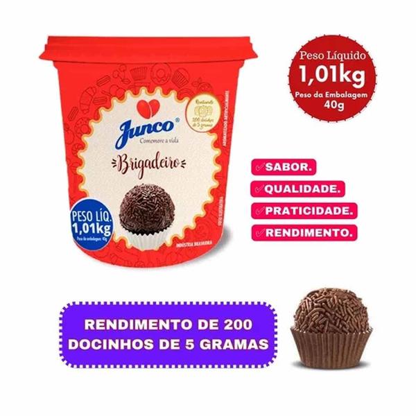 Imagem de Kit 3 Potes Brigadeiro 1,01kg Junco