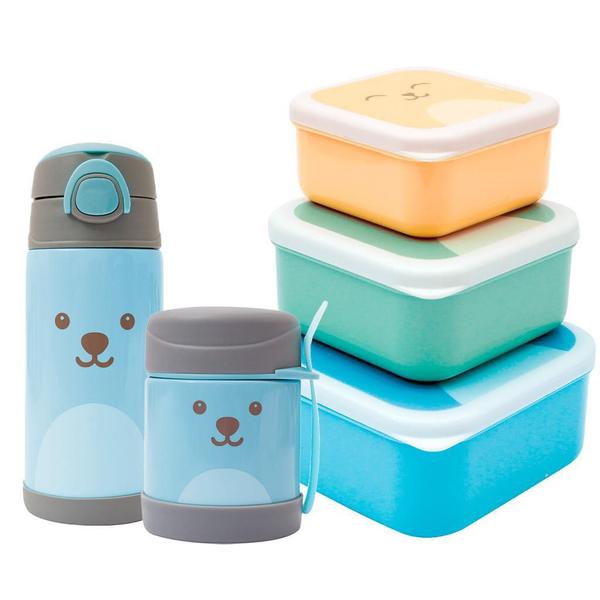 Kit 3 Potes De Armenamento + Garrafa E Pote Térmico Bebê - Buba Imagem de Kit 3 Potes De Armenamento + Garrafa E Pote Térmico Bebê
