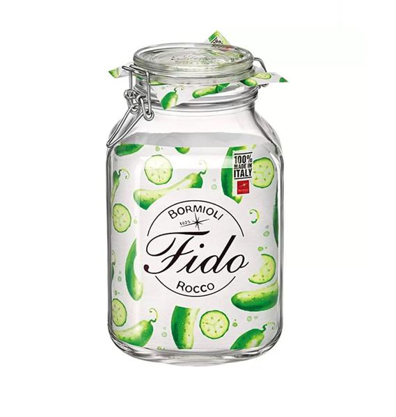 Imagem de Kit 3 Potes de Vidro Hermético Original FIDO Terrina 3000 ml Ø 13,5 mm Multiuso