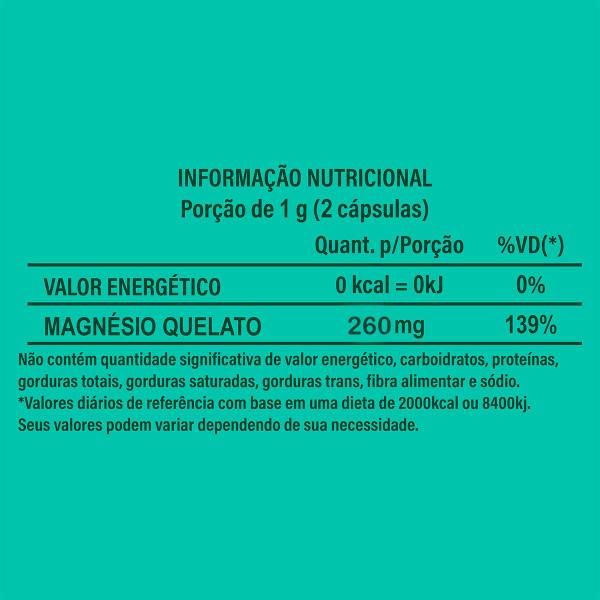 Imagem de Kit 3 Potes Magnésio Quelato Encapsulado 100% Puro Suplemento Alimentar Natural Natunectar Original 180 Capsulas Máxima Absorção