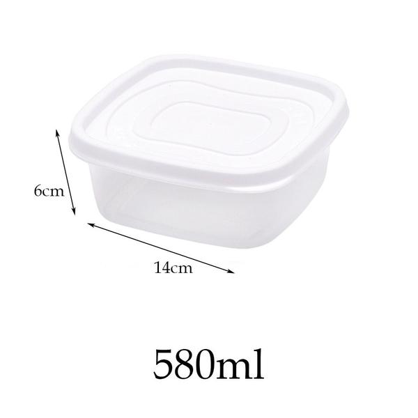 Imagem de Kit 3 potes plástico 580ml para mantimentos Vasilha marmita tapoer tapuer tupperware plasútil