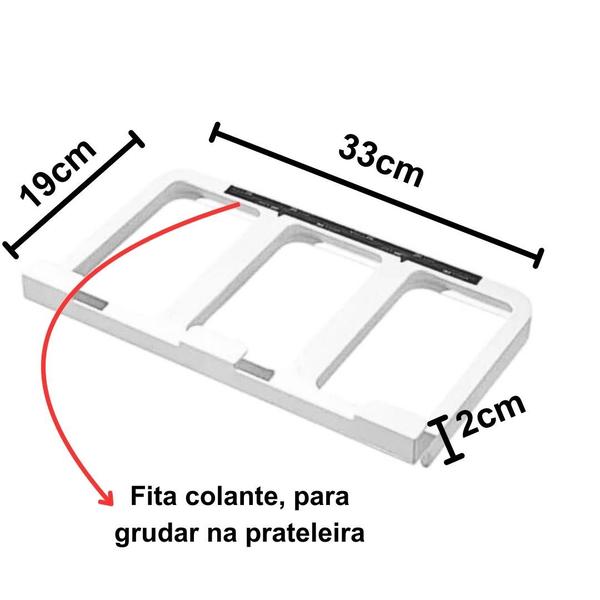 Imagem de Kit 3 Potes Suspensos com Vedação Hermética 2L Cada BPA  - Oikos