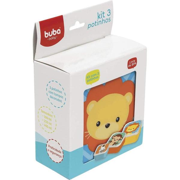 Imagem de Kit 3 Potinhos Animal Fun - Buba