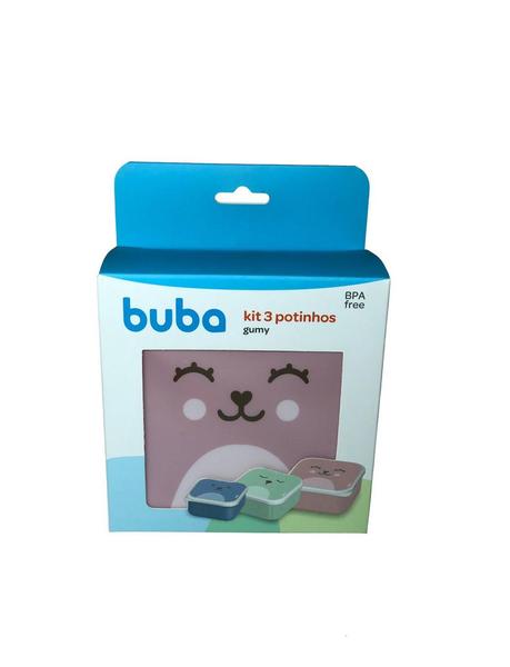 Imagem de Kit 3 Potinhos Gumy Rosa - Buba Baby