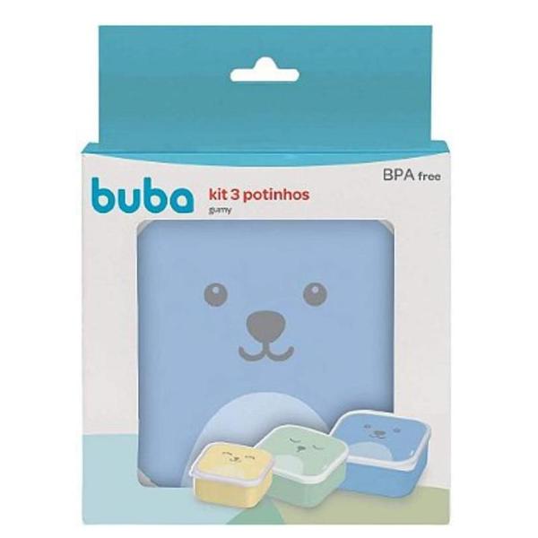 Kit 3 Potinhos Potes para Papinha Infantil Bebe Lancheira Gumy Menino Menina Buba Imagem de Kit 3 Potinhos Potes para Papinha Infantil Bebe Lancheira Gumy Menino Menina Buba