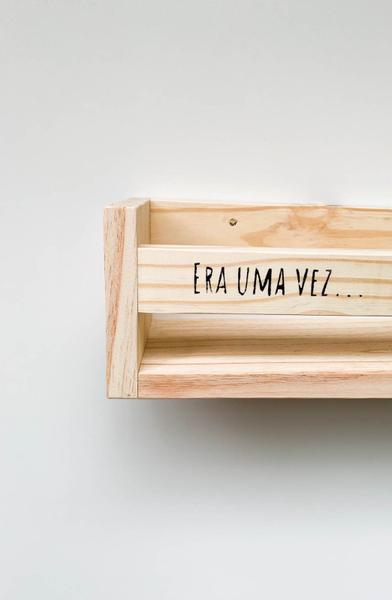 Imagem de kit 3 Prateleira Infantil de Madeira para Livros e Decoração - '' Era uma vez...''