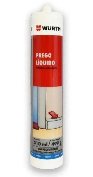Kit 3 prego liquido wurth adesivo cola para roda pé polietileno/madeira/mdf a melhor - Würth Imagem de Kit 3 prego liquido wurth adesivo cola para roda pé polietileno/madeira/mdf a melhor