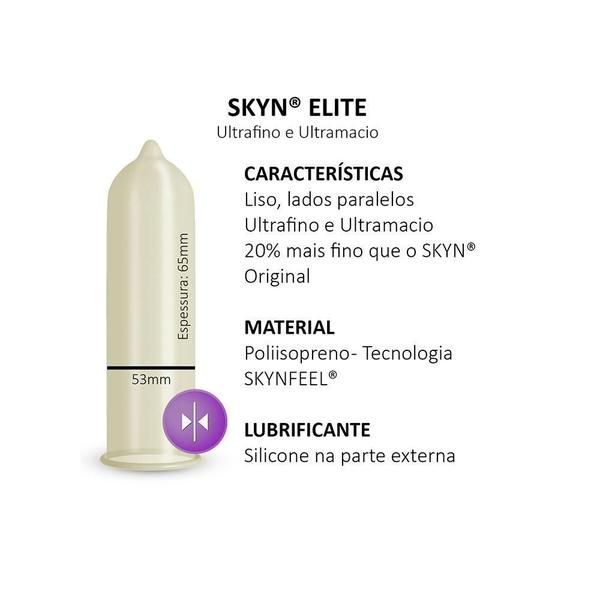 Imagem de Kit 3 Preservativos SKYN Elite 6 Unidades