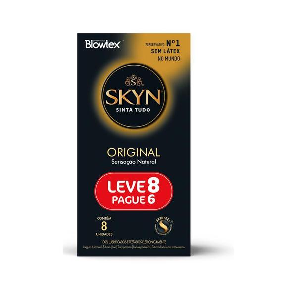 Imagem de Kit 3 Preservativos Skyn Original Leve 8 Pague 6 unidades