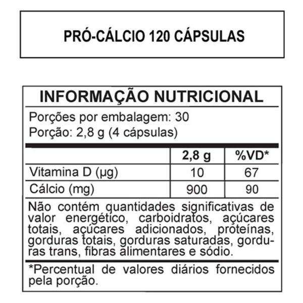 Imagem de Kit 3 Pro Calcio 900mg + Vitamina D3 - Arte Nativa, 120 Capsulas cada