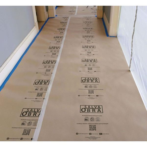 Kit 3 Protetor Piso Salva Obra Extra Resistente 0,80x25m - Salvabras Imagem de Kit 3 Protetor Piso Salva Obra Extra Resistente 0,80x25m