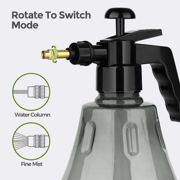 Imagem de Kit 3 Pulverizador Pressão Borrifador Bico Ajustável 1,6 Lts