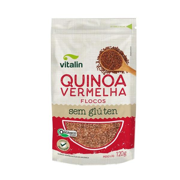 Imagem de Kit 3 Quinoa Vermelha Flocos Orgânica Vitalin 120g