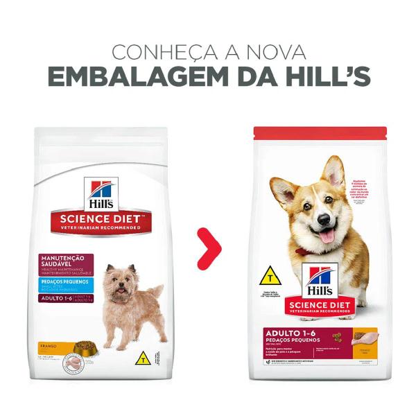 Imagem de Kit 3 Ração Hills Science Diet Pedaços Pequenos Adulto 800G