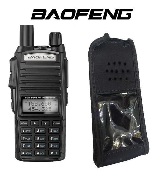 Imagem de Kit 3 Rádio Baofeng Uv82 Profissional Com Capas de Couro