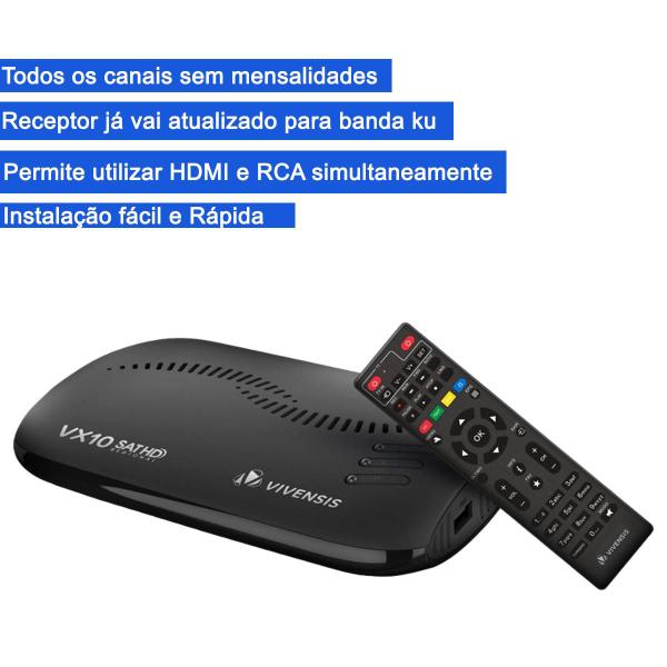 Imagem de Kit 3 Receptores Digitais Vivensis