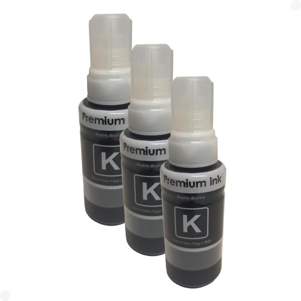 Kit 3 Refil De Tinta Para Recarga Compativel com impressoras 664 Bk - ISD Cartridges Imagem de Kit 3 Refil De Tinta Para Recarga Compativel com impressoras 664 Bk