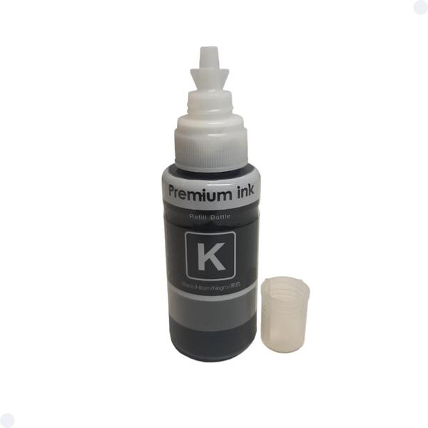 Imagem de Kit 3 Refil De Tinta Para Recarga Compativel com impressoras 664 Bk