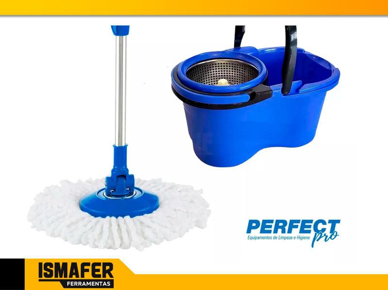 Imagem de Kit 3 Refil Mop 360 Perfect Pro E Move Microfibra Branco