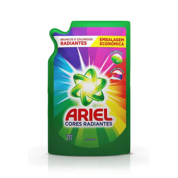 Imagem de Kit 3 Refis Sabão Líquido Ariel Cores Radiantes 1,5L